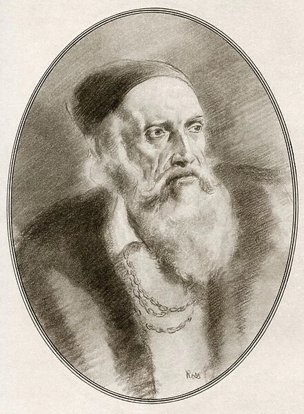Tiziano Vecelli or Tiziano Vecellio, from Living Biographies of Great Painters