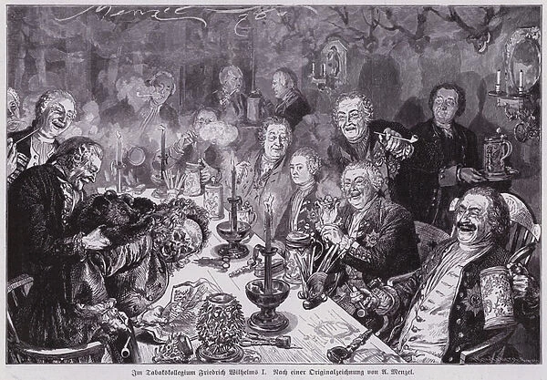 The Tobacco Cabinet of King Frederick William I of Prussia (engraving)