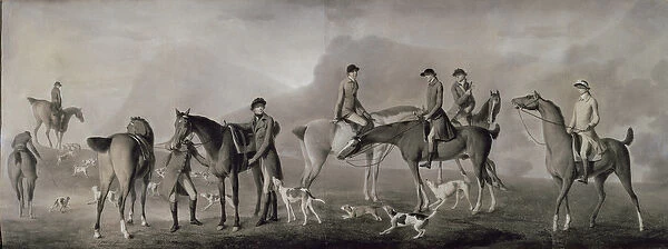 Tom Conolly of Castletown Hunting with his Friends, 1769 (pastel, chalk & gouache