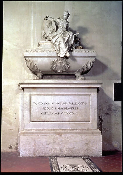 The tomb of Niccolo Machiavelli (1469-1527) by Innocenzo Spinazzi (1718-98) 1787 (marble)