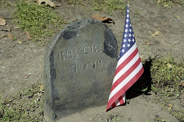 Tomb of Paul Revere (1734-1818), Old Granary Burying Ground, Boston, Massachusetts