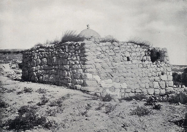 Tomb of Simon the Leper (b  /  w photo)