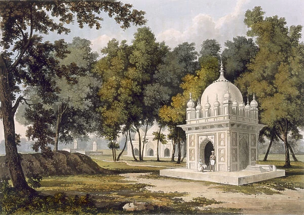 Tombs near Etaya, from A Picturesque Tour Along the Rivers Ganges
