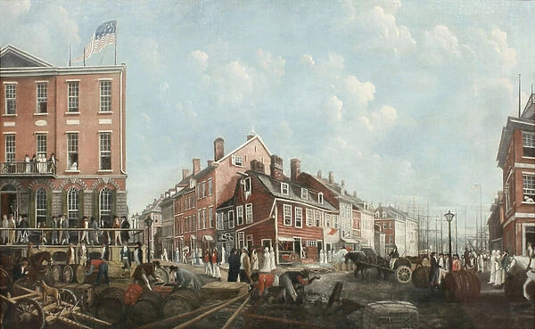 Tontine Coffee House, c. 1797 (oil on linen)