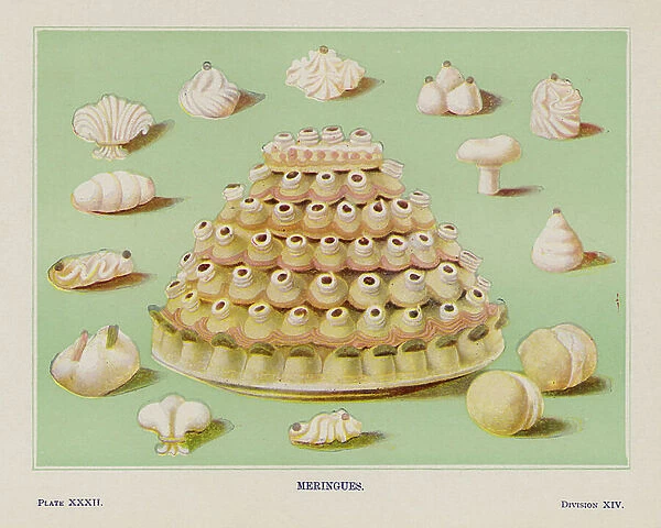 Trade's Cake Book: Meringues (coloured photo)