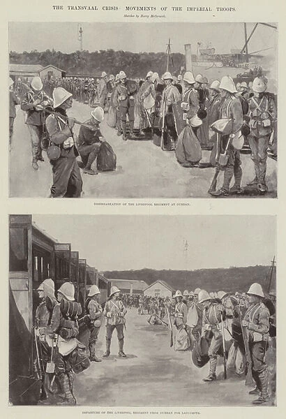 The Transvaal Crisis, Movements of the Imperial Troops (litho)