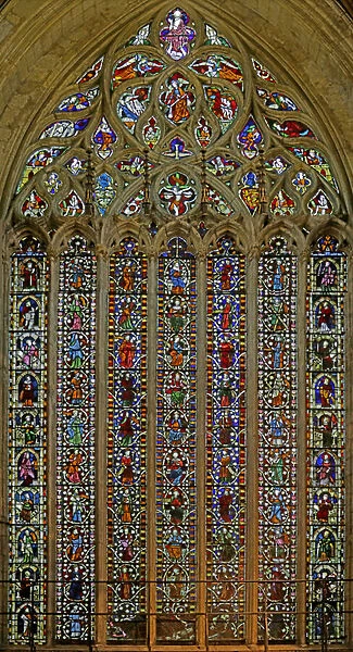Tree of Jesse - prophets and kings (stained glass)