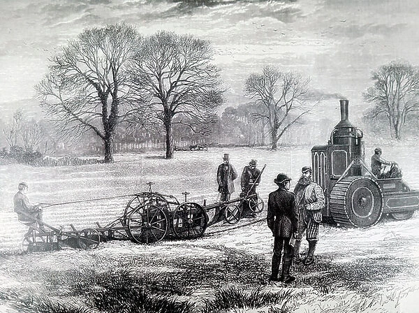 The trial use of the steam plough The Enterprise