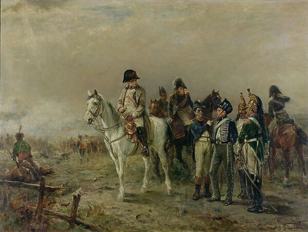 The Turning Point at Waterloo (oil on canvas)