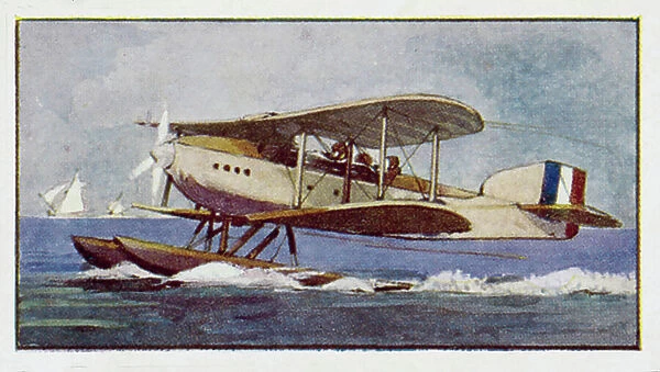 Types of Aeroplane: 'Fairy III F' Sea Plane (colour litho)