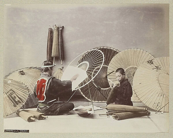 Umbrella manufacturer - Umbrella maker - Japan 1880-1910