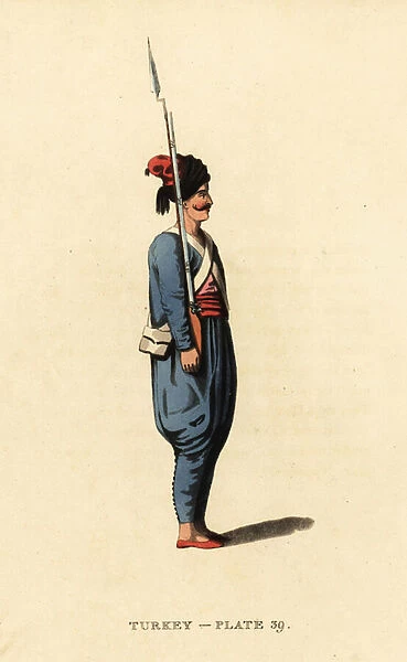 Uniform of a soldier in the infantry of the Ottoman Empire