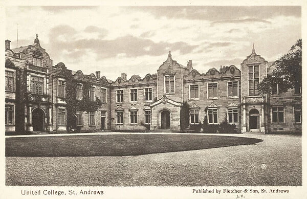 United College, St Andrews (b  /  w photo)