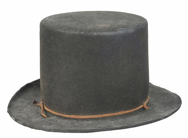 United States, Man's top hat circa 1812 made at the Boston Hat Factory