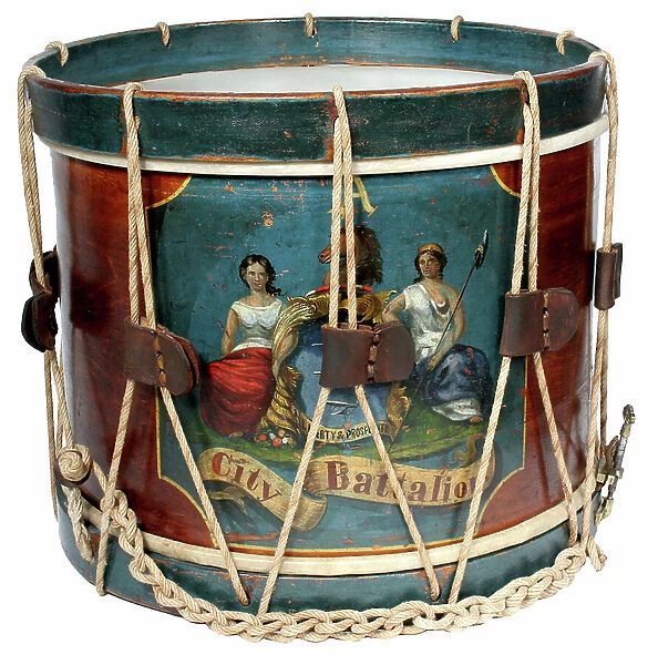 United States, New Jersey Militia Drum c.1840-50