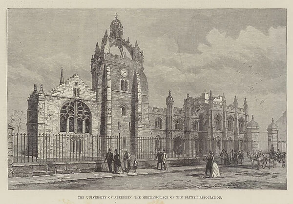 The University of Aberdeen, the Meeting-Place of the British Association (engraving)