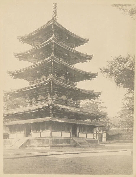 Untitled Japanese Temple, about 1903 (gelatin silver print)