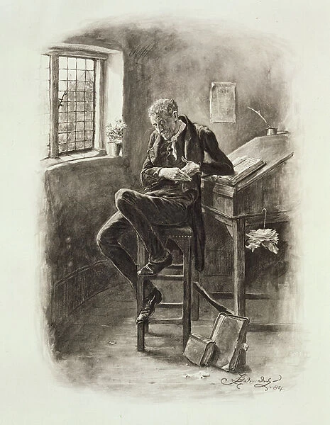 Uriah Heep, from Charles Dickens: A Gossip about his Life, by Thomas Archer