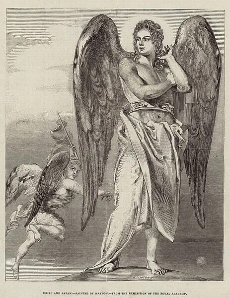 Uriel and Satan (engraving)