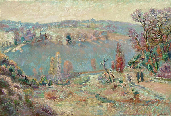 Valley of the Sedelle at Pont Charraud: White Frost, c.1903-11 (oil on fabric)