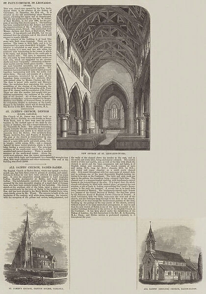 Various Churches (engraving)
