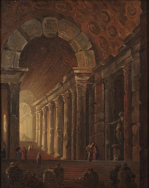 A Vaulted Staircase, c. 1783 (oil on canvas)