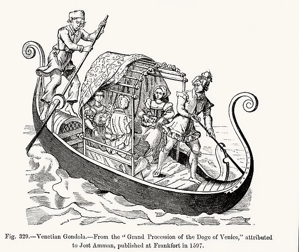 Venetian Gondola, from Grand Procession of the Doge of Venice