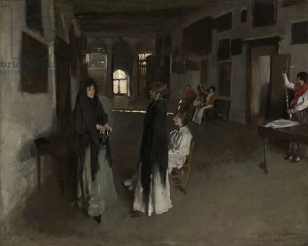 A Venetian Interior, c. 1880-82 (oil on canvas)