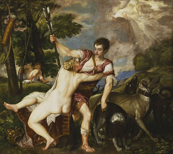 Venus and Adonis, 1554 (oil on canvas)