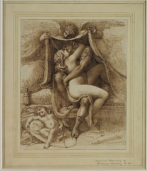Venus and Mars, c. 1790 (pen and brown ink on paper)