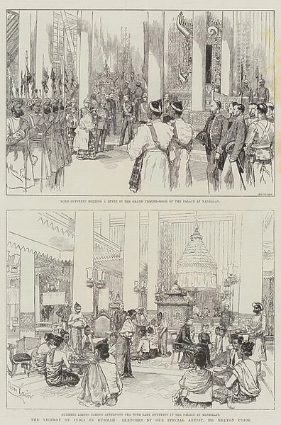 The Viceroy of India in Burmah (engraving)