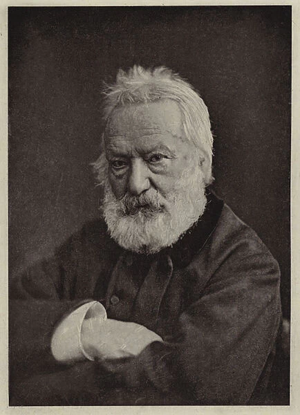 Victor Hugo (b  /  w photo)
