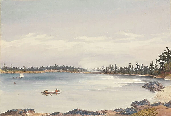 Victoria Settlement, Vancouver Island, Augt 13th 1851 [Canada], 1851 (watercolour)