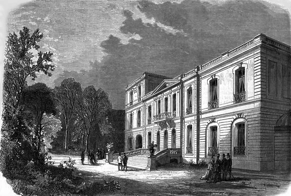 View of Adolphe Thiers Hotel, Paris (engraving)