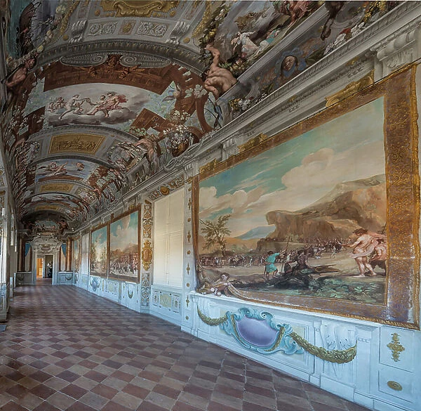 View of the Bacchus Gallery, 1650 - 52 (wall tempera painting)