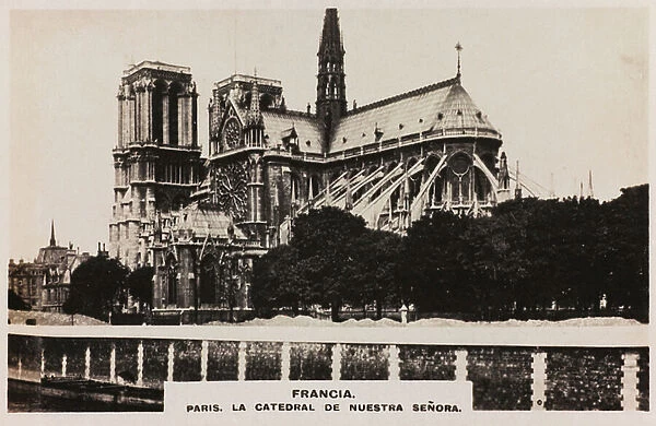View of the Cathedral of Notre-Dame, Paris