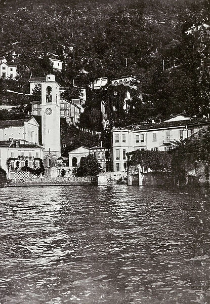 View of the Church of Blevio on Lake Como