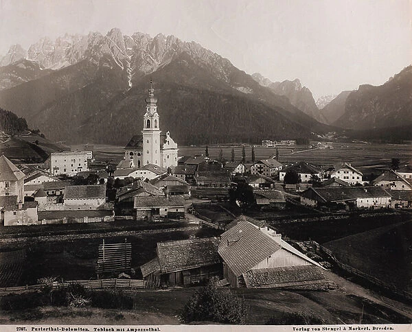 View of Dobbiaco, in the Puster Valley