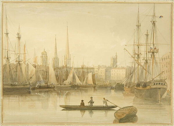 View of the Floating Harbour from Redcliffe Back Ferry, 1826