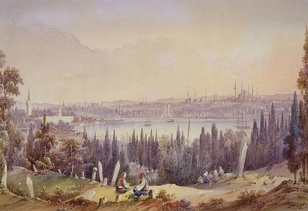View of the Golden Horn, c. 1840 (w  /  c on paper)