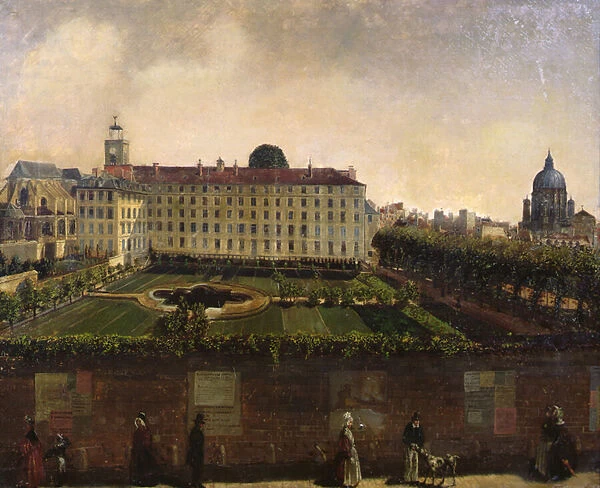 View of the Institut National des Jeunes Sourds, Paris, c. 1840 (oil on canvas)