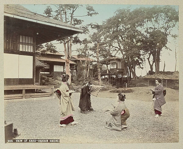 view of Kaku Rakuen - Hikone - Japan 1880-1910 (photo)