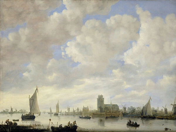 View of the Merwede at Dordrecht, c. 1660 (oil on panel)