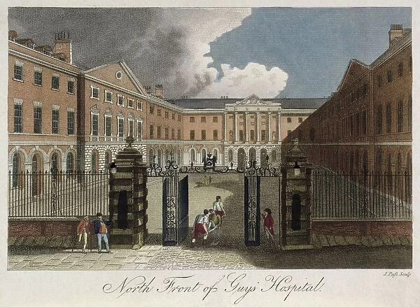 View of the north front of Guys Hospital, Southwark