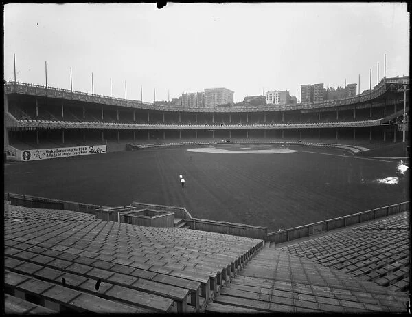 View of the Polo Grounds from the bleachers to the field and grandstand, New York, July 3