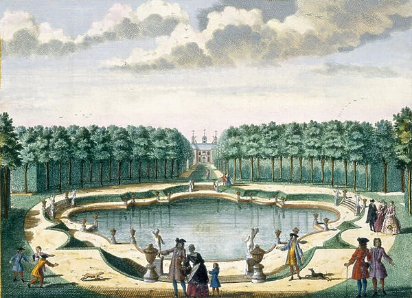 View of the pond towards the back of the house, Beckenstein