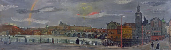 View of Prague, 1939 (oil on canvas)