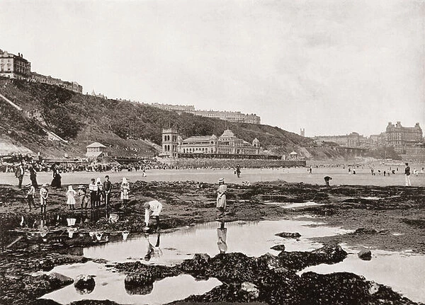 View from the rocks of South Bay and the Spa, Scarborough