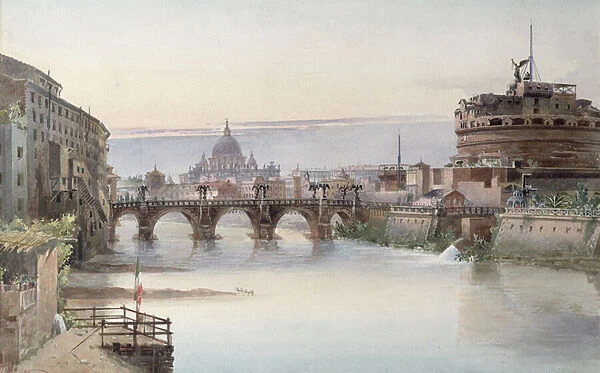 View of Rome, 1860 (w  /  c)