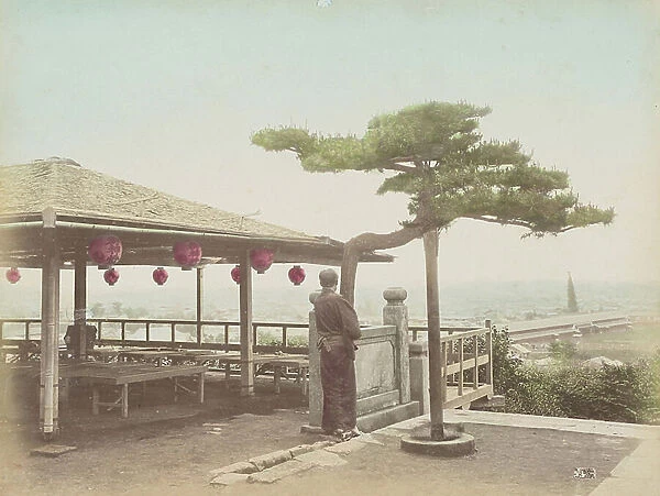 View of Tokyo from Atago Hill - City of Tokyo from Atago - Japan 1880-1910 - Hand coloured photo
